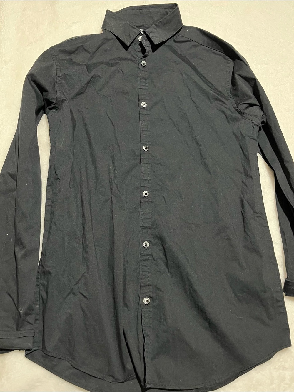 Van Heusen boys Classic Black Button-Up Shirt